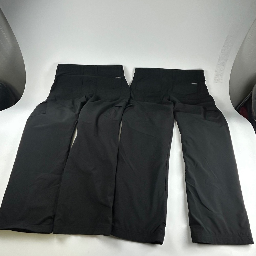 Eddie Bauer WMNS 6P Guide Pro Fleece Lined Cargo Pants Black Lot of 2 Hiking - Picture 4 of 6
